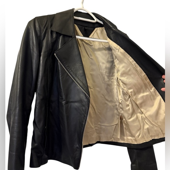 Real Leather Jacket - Massimo Dutti - Picture 4 of 5